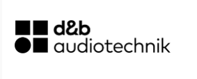 The d&amp;b audiotechnik logo. 