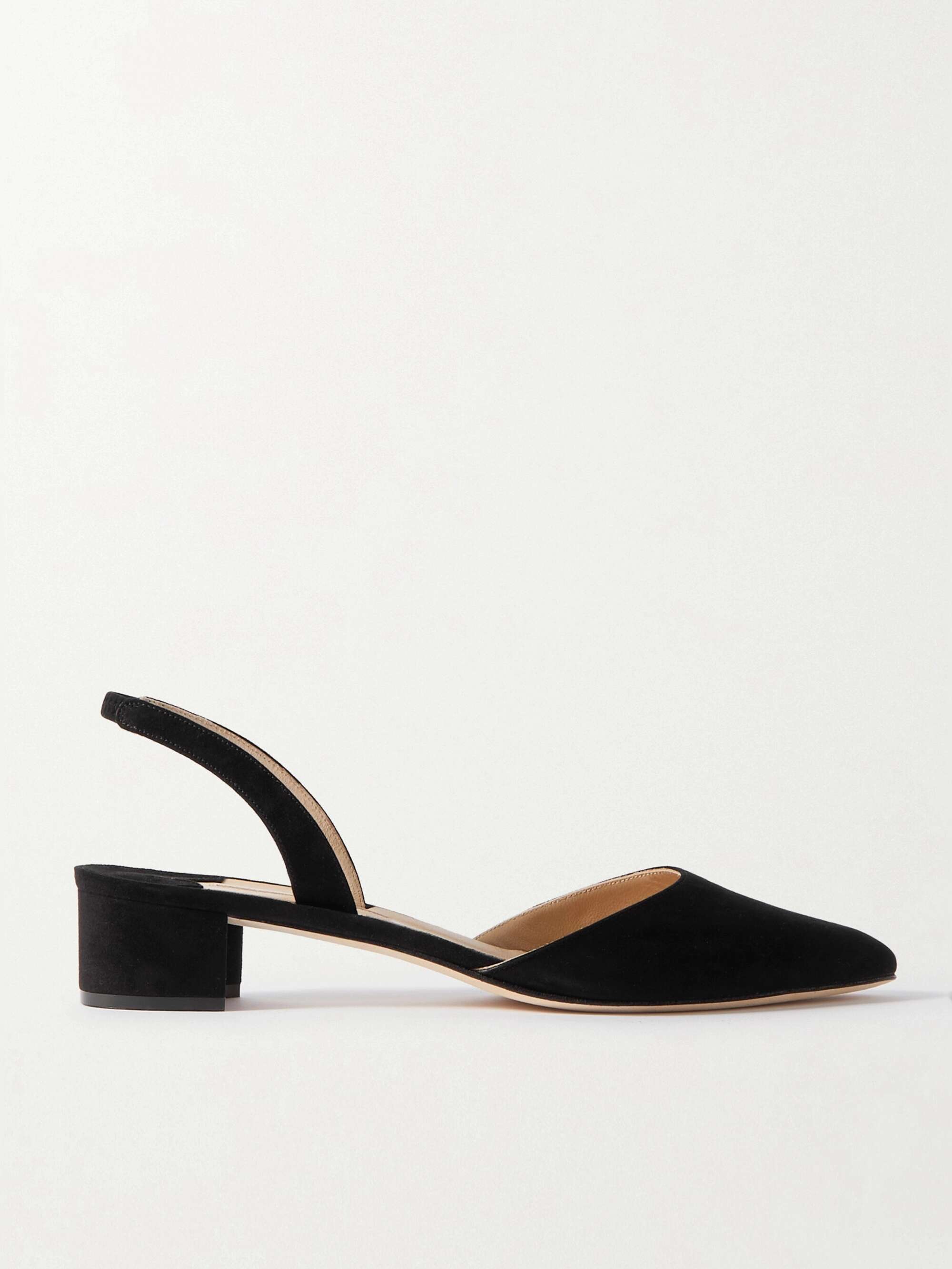 Aspro 30 Suede Slingback Pumps