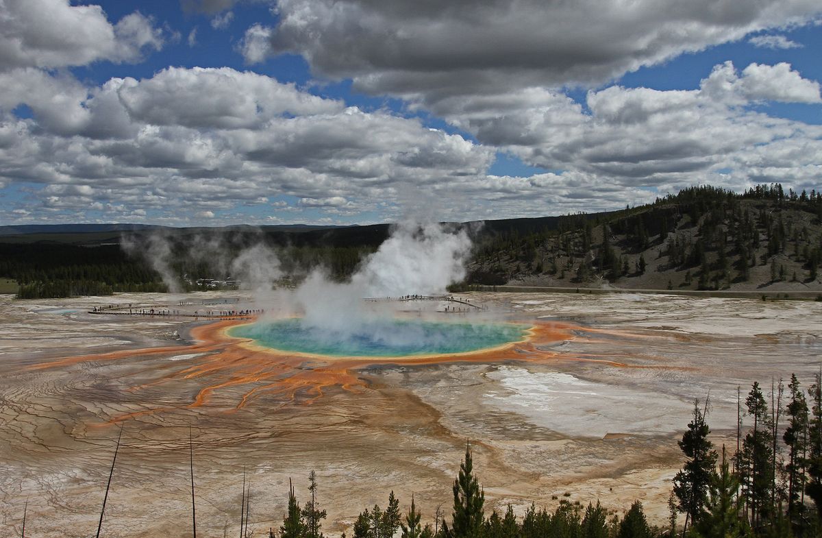 Grand Prismatic Spring, Yellowstone National Park.