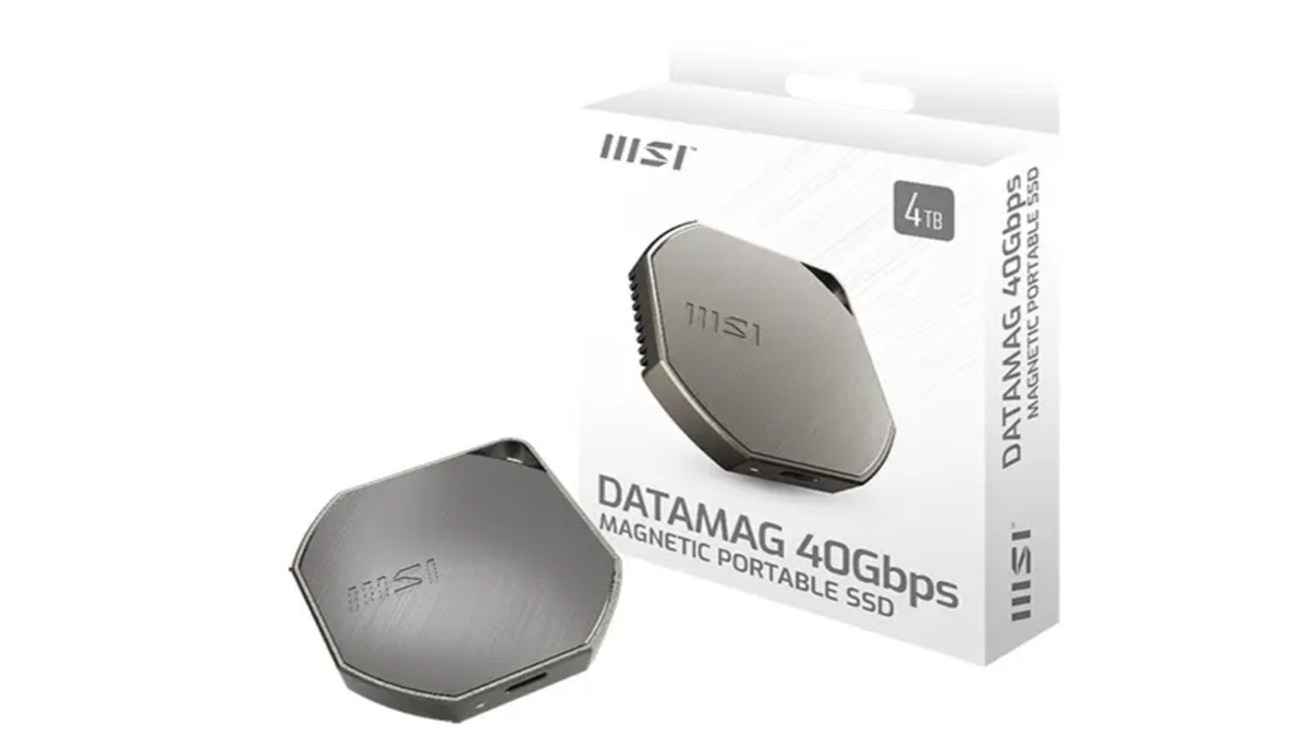 This tiny magnetic SSD snaps onto your laptop and blasts out mind-bending 40Gbps transfers without breaking a sweat