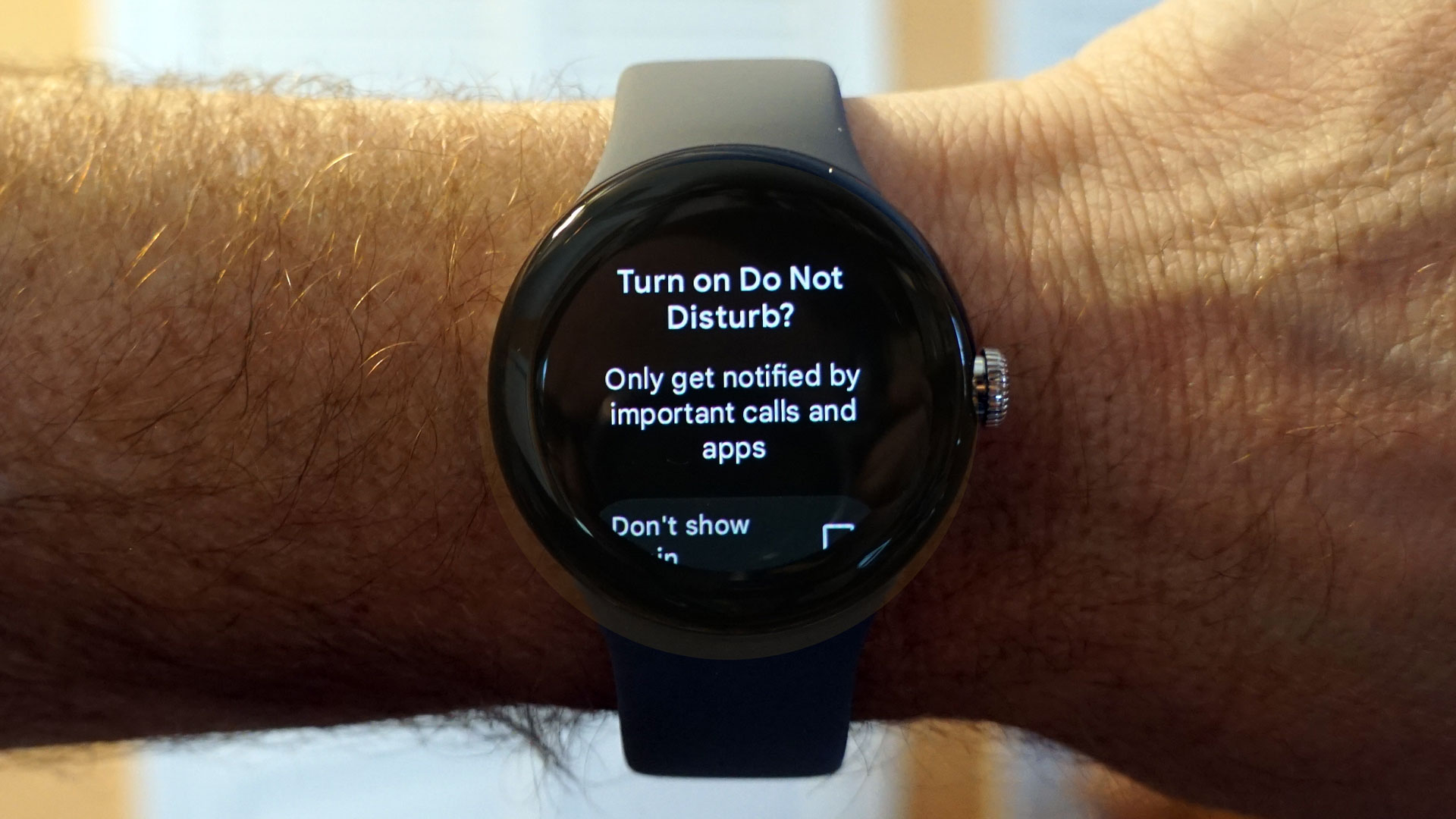 Google Pixel Watch do not disturb