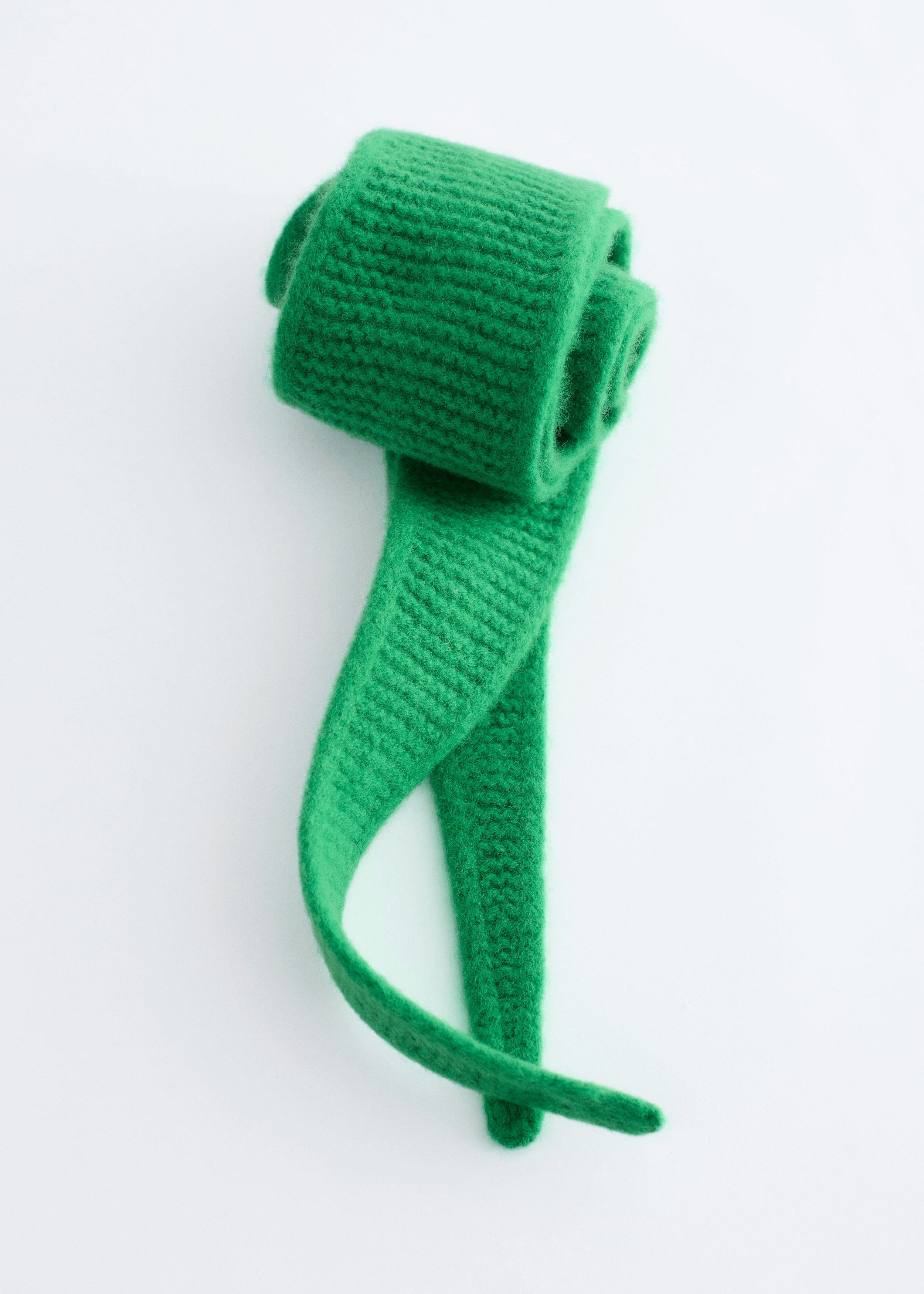 Purl Knit Wool Scarf