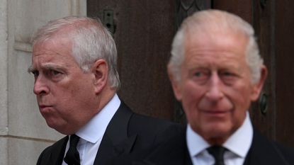 Former Prince Andrew and King Charles III