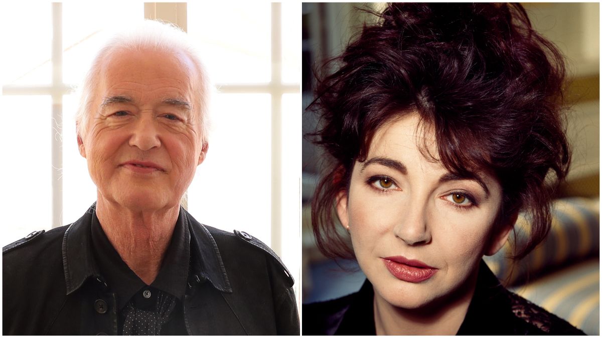 Jimmy Page and Kate Bush