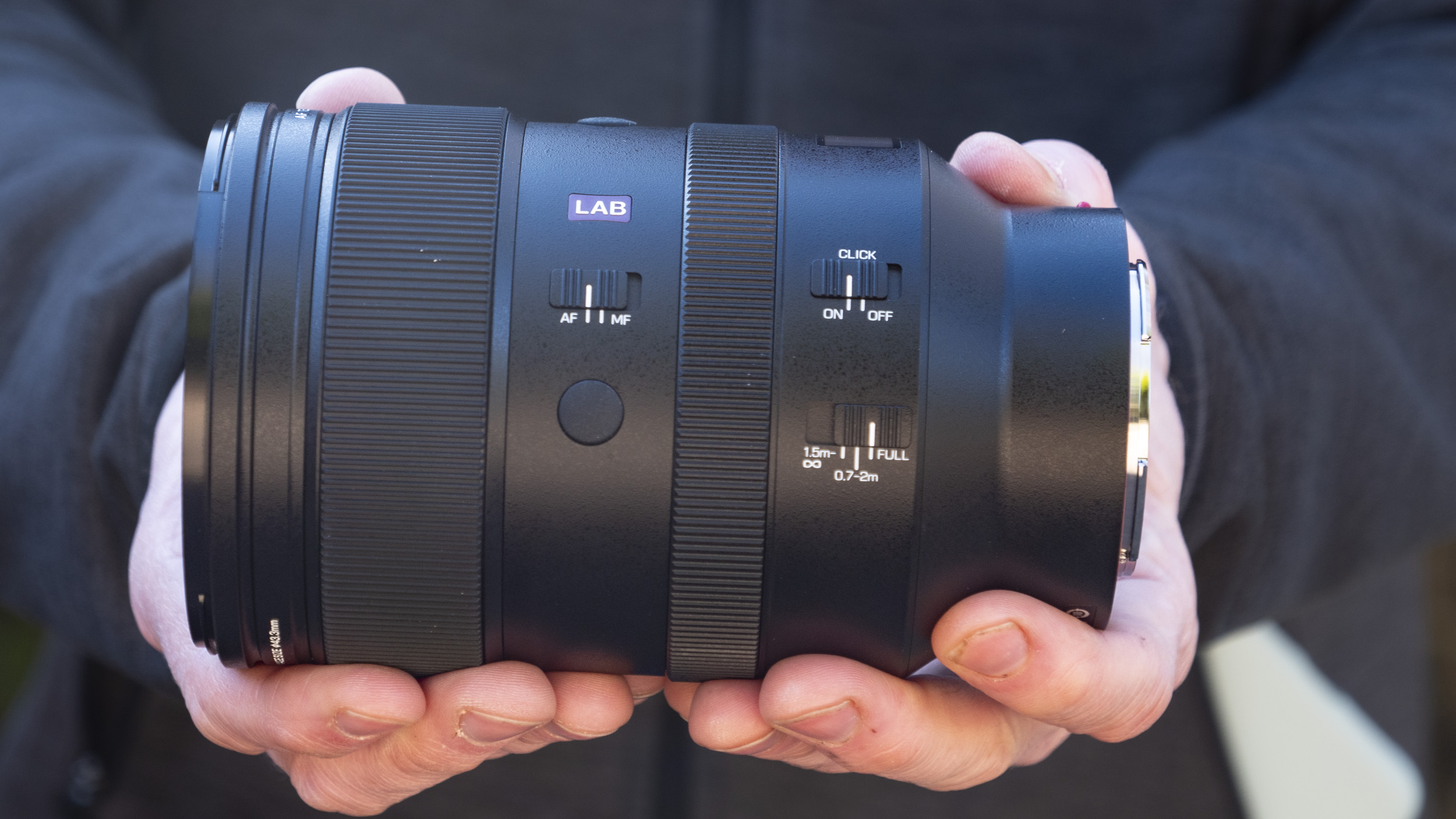 Viltrox 135mm F1.8 Lab lens for Nikon Z-mount, in the hand