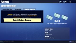 How to refund Fortnite items