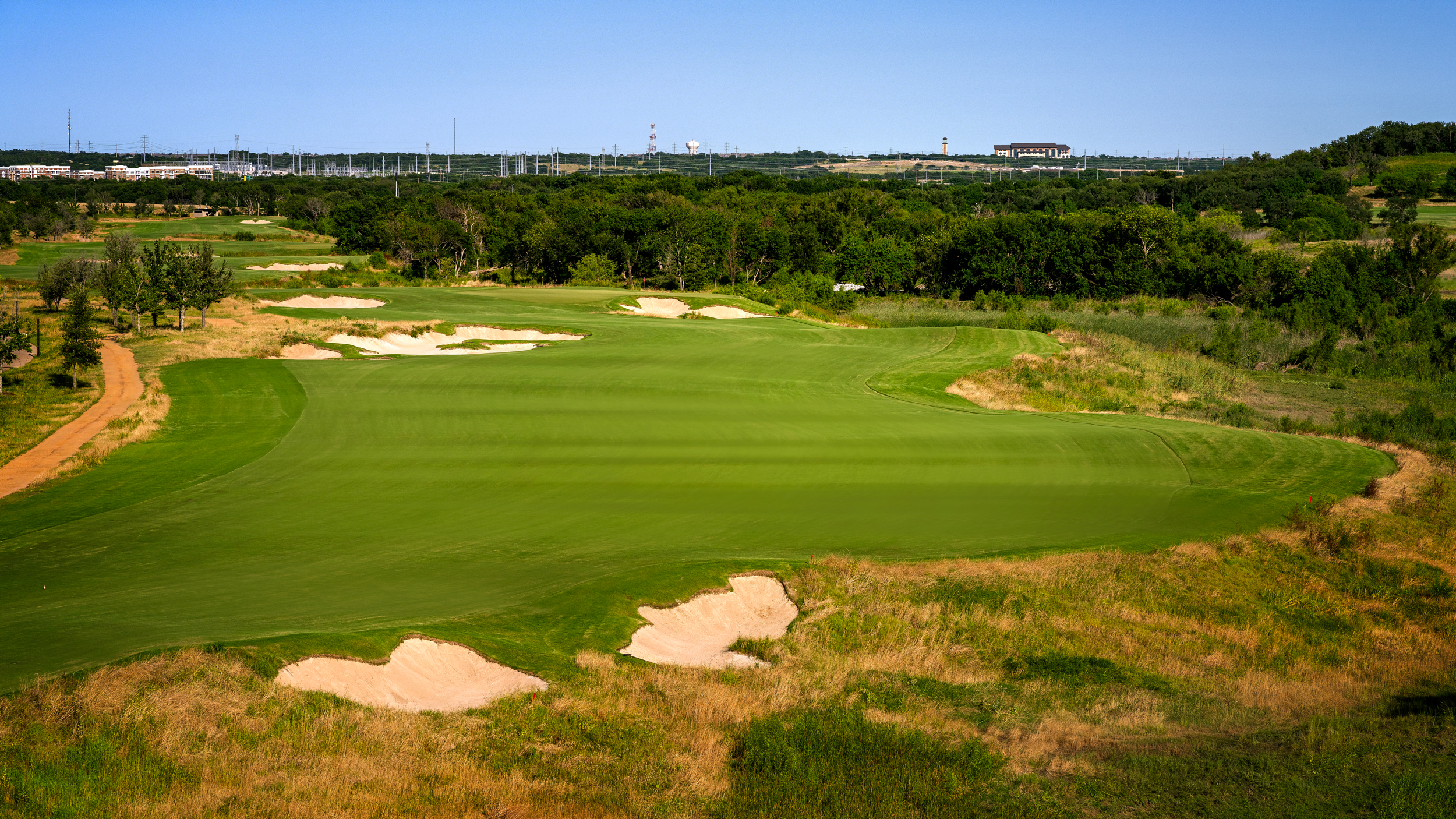 A general view of Fields Ranch East at PGA Frisco's 10th hole