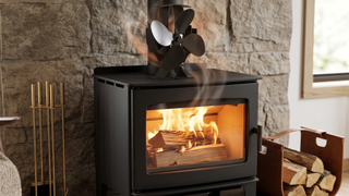Stove fan on log burner