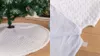 Amazon Deggodech Snow Fur Christmas Tree Skirt Base Cover 90cm Heart-Shaped White Plush Xmas Tree Skirt
