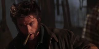 Logan aka Wolverine spotting Rogue for the first time in the bar before a tense showdown in X-Men