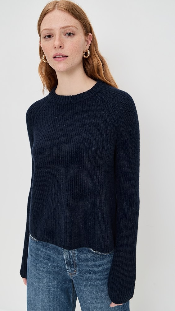 Jenni Kayne Cashmere Fisherman Crew Neck Pullover