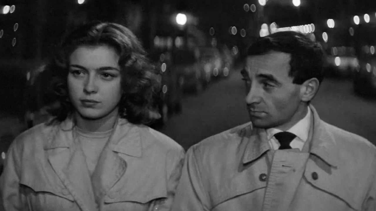 Marie Dubois and Charles Aznavour and in Shoot the Piano Player