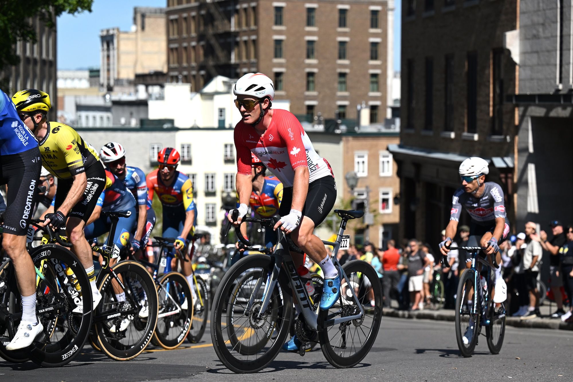 Jérôme Gauthier powers through rain and reduced breakaway to victory at Canadian Road Championship