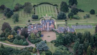 Aerial view of Bagshot Park the royal residence of Prince Edward and Sophie, Duchess of Edinburgh on June 09, 2009