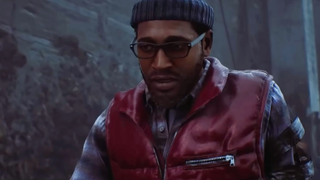 Simon Ordell sitting on the floor looking confused.