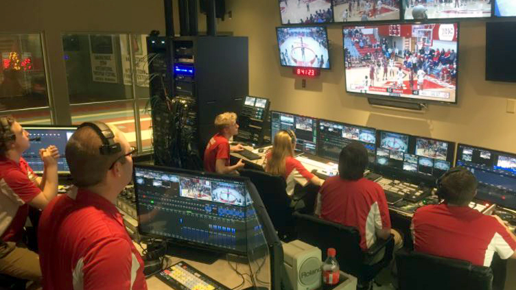Clear-Com gear in Jeffersonville High School's broadcast and television production department