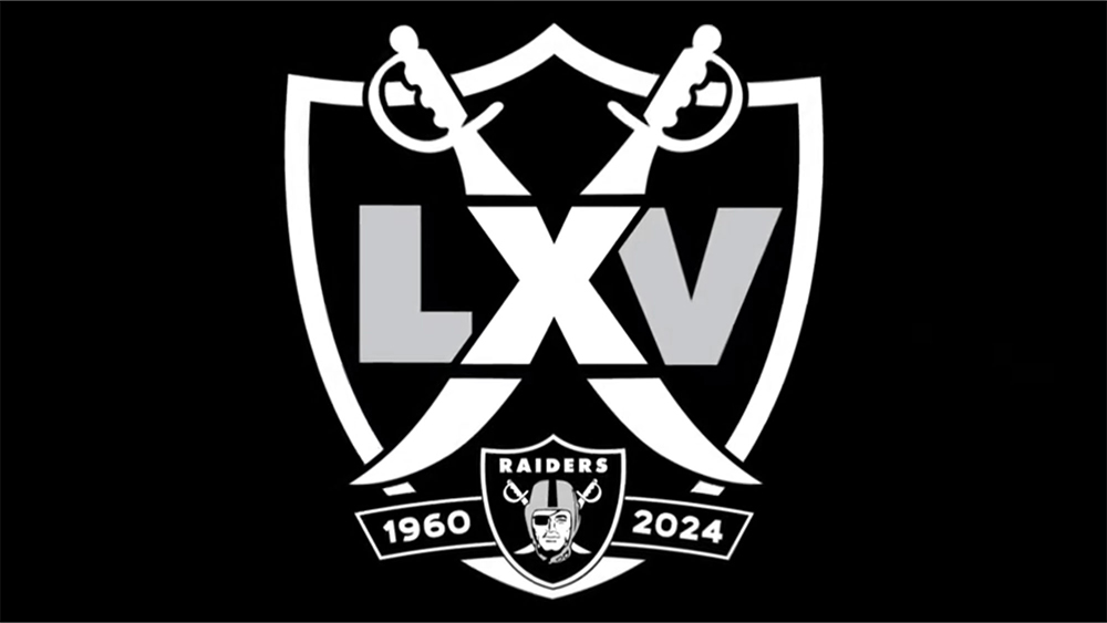 Las Vegas Raiders logo for 65th anniversary