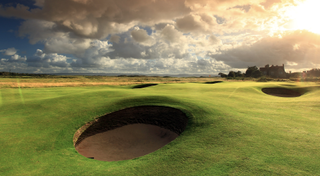 Golf bunker pictured