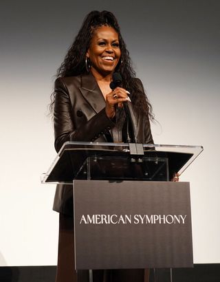 Michelle Obama speaking at American Symphony