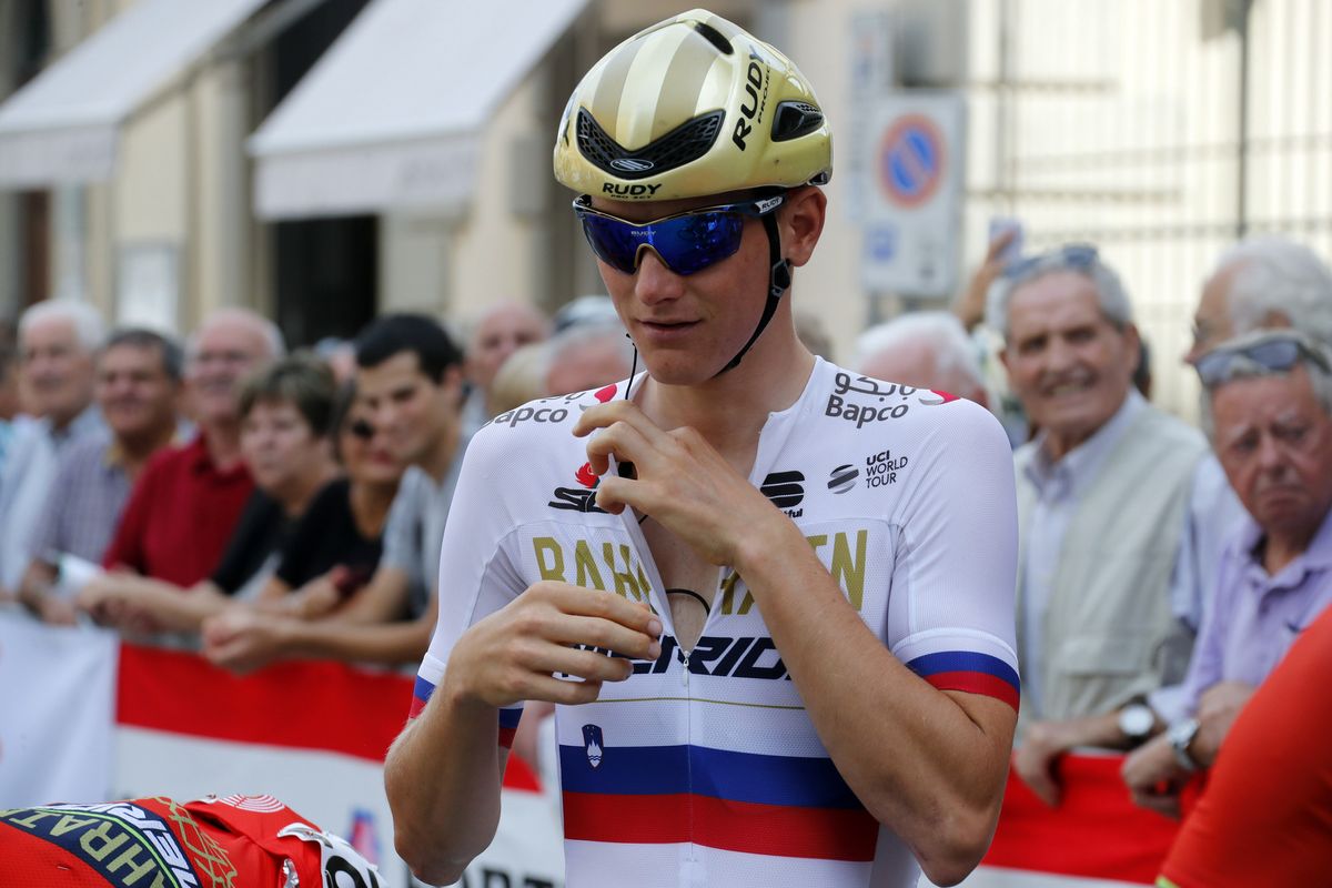 Matej Mohoric at the start