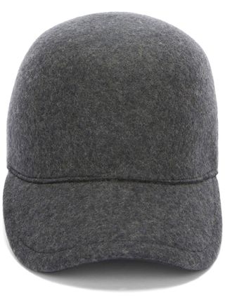 Embroidered-Logo Wool Felt Cap