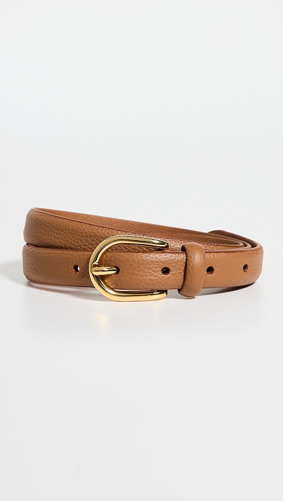 Anderson's Skinny Soft Grained Leather Belt