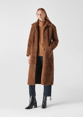 Erika Shearling Teddy Coat