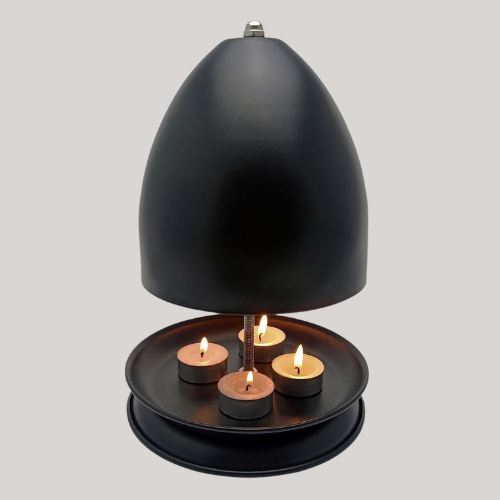 Tea Light Candle Heater | Metal Candle Room Heater - Large Space Fast Heat Candle Oven With Soft Light, Candle Heating Holder for Offices, Living Room, Bedroom