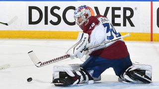 Pavel Francouz #39 of the Colorado Avalanche makes a save during Game Four of the Western Conference Finals of the 2022 Stanley Cup Playoffs against the Edmonton Oilers on June 6, 2022 at Rogers Place in Edmonton, Alberta, Canada.