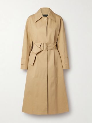 Lowendal Oversized Belted Cotton-Twill Coat