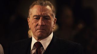 Frank Sheeran looks unimpressed in Netflix's The Irishman