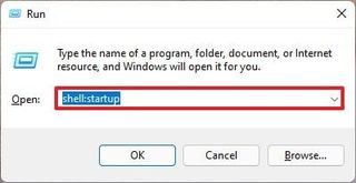 Open Startup folder