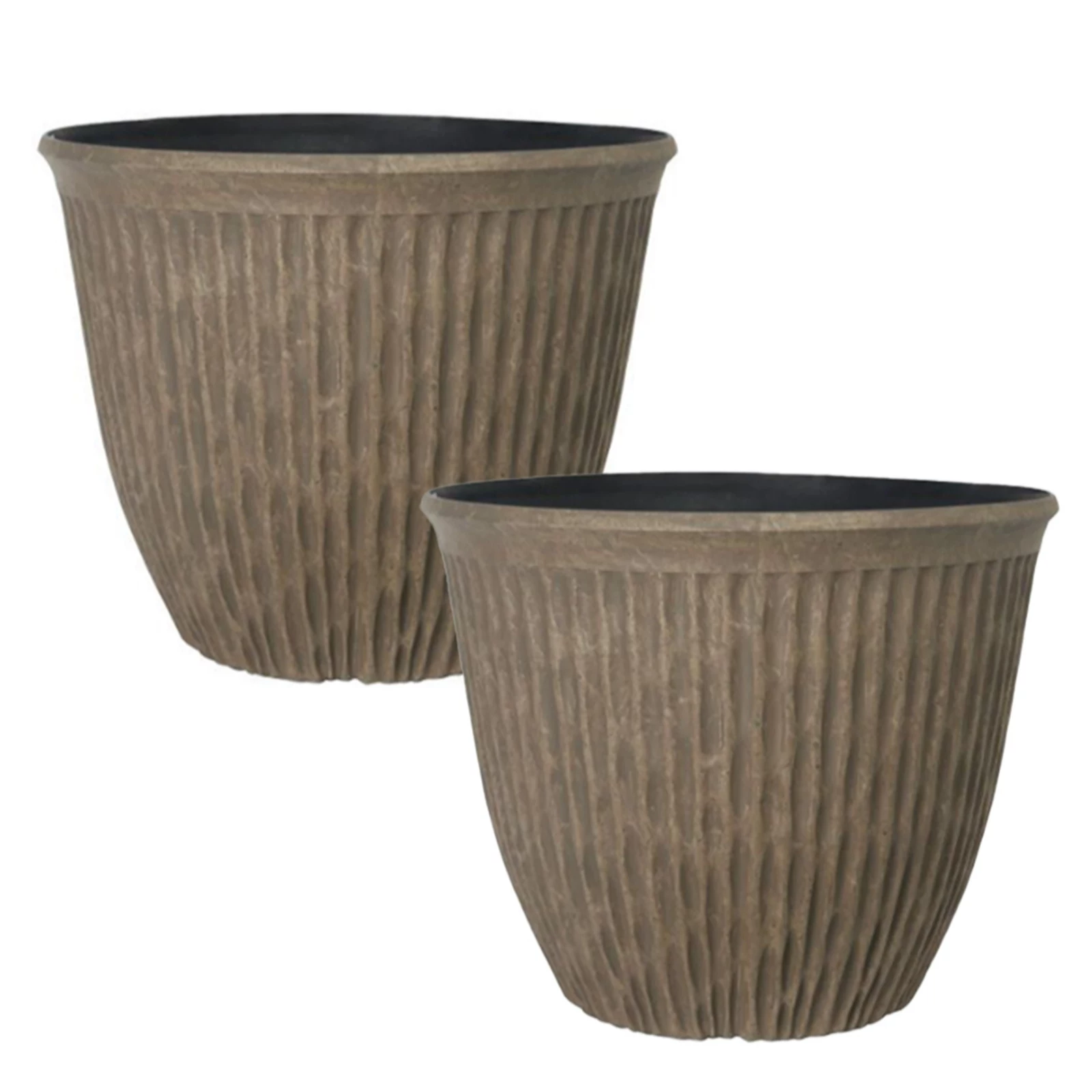 Yougarden Brooklyn Faux Rock Planters 38cm Diameter X 2