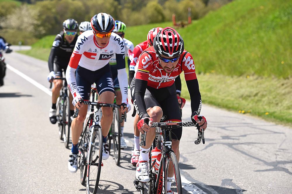 The breakaway from stage 4 at the Tour de Romandie