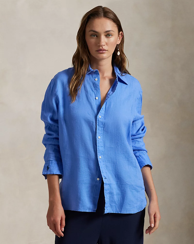 Oversize Fit Linen Shirt