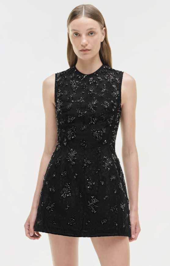 Simkhai, Evelina Embellished Lace Mini Dress
