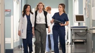 Ellen Pompeo in a still from "Grey's Anatomy" season 22