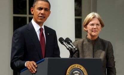 Harvard law professor Elizabeth Warren won't head the Consumer Financial Protection Bureau she created, but she is being wooed for another political job: Senator.