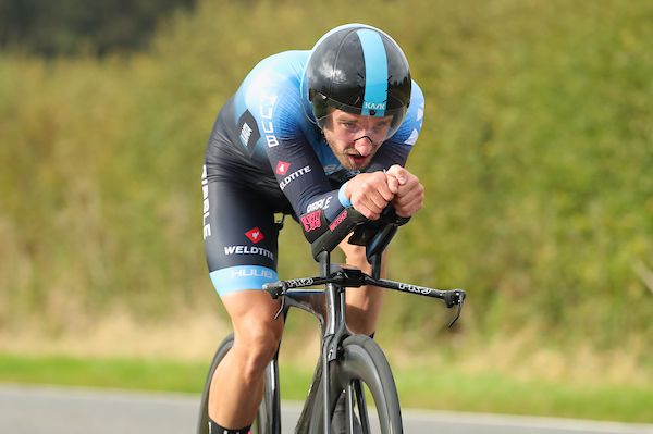 Picture by Alex Whitehead/SWpix.com - 14/10/2021 - HSBC UK British Cycling Championship, Road. Individual Time Trial, ITT Elite Men - Tealby, Lincolnshire, England - Daniel Bingham of Team Ribble Weldtite in action