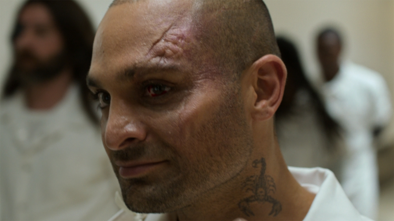 Scorpion (Michael Mando) confront Vulture in prison in Spider-Man: Homecoming