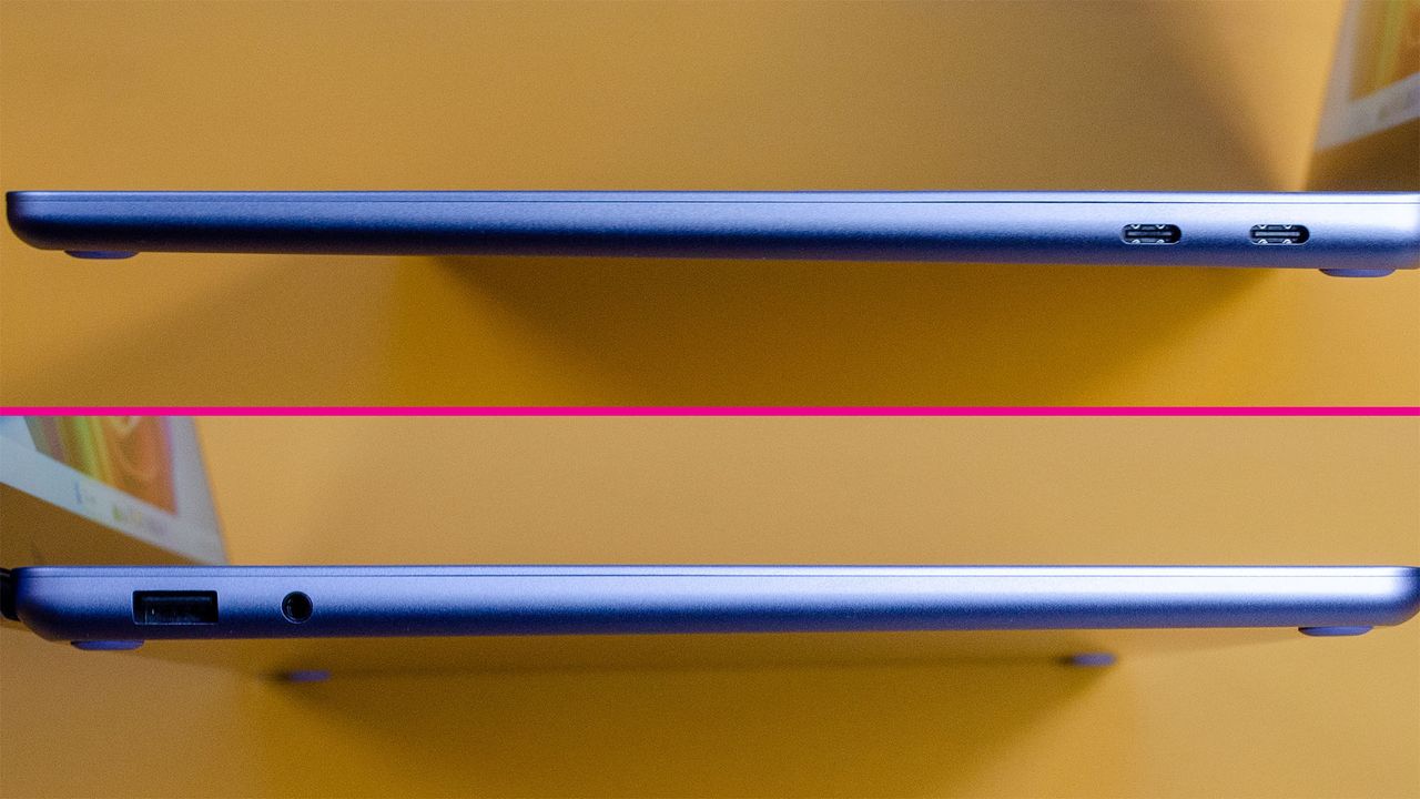 The ports on the Microsoft Surface Laptop 13-inch