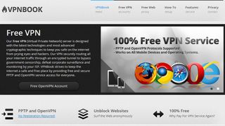 Website screenshot for VPNBook