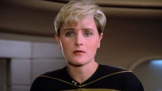 Denise Crosby as Tasha Yar on Star Trek: The Next Generation