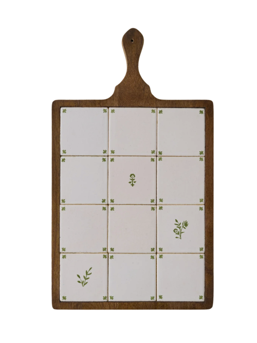 Dutch Printed Ceramic Serving Board