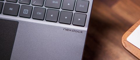 Nexdock logo on keyboard deck 21x9