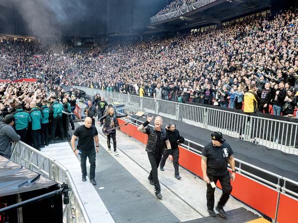 Metallica onstage in Amsterdam