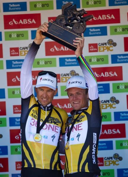 Christoph Sauser and Burry Stander 36One-Songo-Specialized, during the final stage