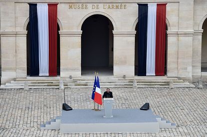 President of France Francois Hollande attends The National Tribute to The Victims of The Paris Terrorist Attacks 