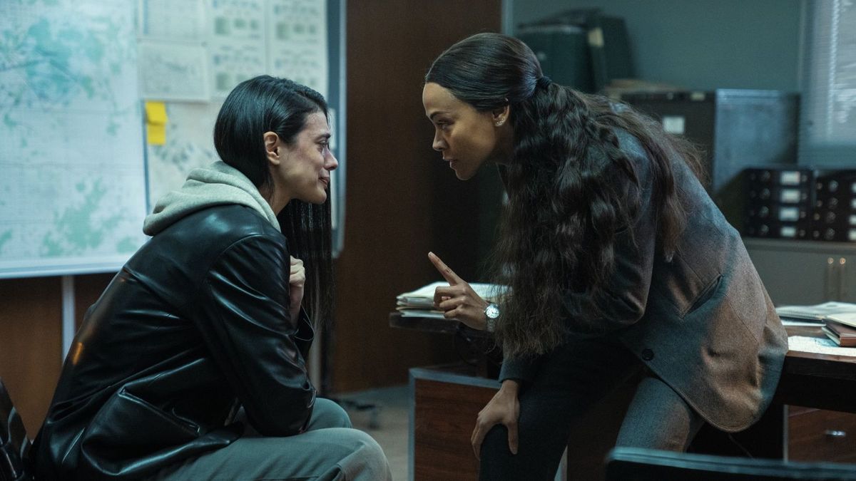 Laysla De Oliveira and Zoe Saldana in Special Ops: Lioness