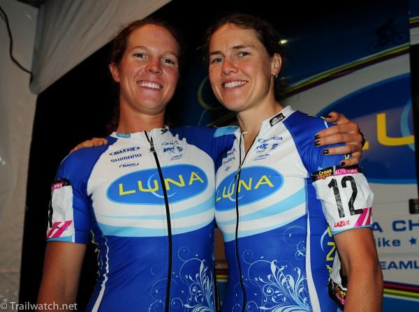 Luna teammates Teal Stetson-Lee (L) and Georgia Gould (R)